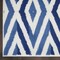 Homeroots 6 x 9 ft. Ivory & Blue Diamond Area Rug 385843 - alternate 3